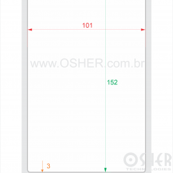 Etiqueta Adesiva Papel Térmico Com Barreira 101  x 152  x 1 L111