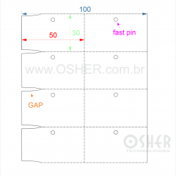 Tag Couchê Adesivo 50  x 30  x 2 FPU GE SLS 
