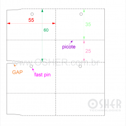 Tag Couchê Adesivo 55  x 60  x 2 FPU GE Picote 35+25H SLS 