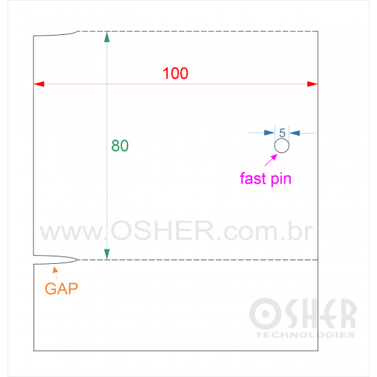 Tag Synt Paper Sem Adesivo 200 Microns 100  x 80  x 1 FPLD GE