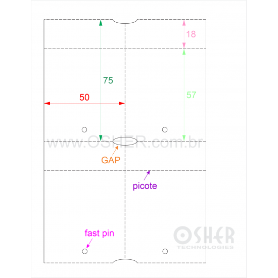 Tag Sem Adesivo Couchê 170g L2  50  x 75  x 2 FPP GC Picote 57+18H