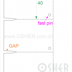 Tag Synt Paper Sem Adesivo 85 Microns 60  x 40  x 1 FPP Lado Direito Inferior 5  Borda GE