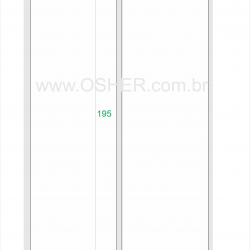 Etiqueta BOPP Branco Brilhante 48  x 195  x 2 ESP3L L105