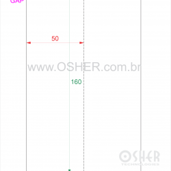 Etiqueta Sem Adesivo Couchê 170g L2 50  x 160  x 2 GE Sem Divisão