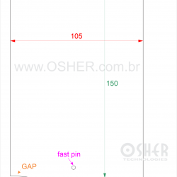 Tag Synt Paper Sem Adesivo 80 Microns 105  x 150  x 1 FPP GE