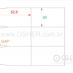 Tag Synt Paper Sem Adesivo 80 Microns 52,5  x 30  x 2 Sem Divisão GE