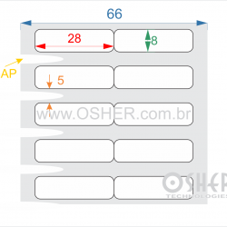 Etiqueta BOPP Transparente Liner Grosso 28  x 8  x 2 GE ESP5H L066