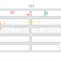 Etiqueta Adesiva Couchê 50  x 09  x 2  ESP2L L111