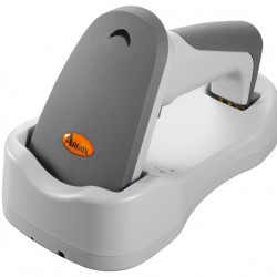 Leitor de Códigos de Barras Sem Fio AS8520 Bluetooth (leitor, cabo, bateria e rádio-base)